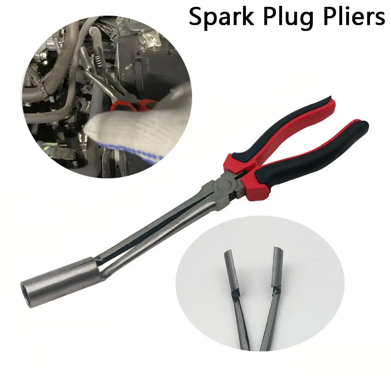 1pc Car Spark Plug Wire Removal Pliers Tool High Voltage Cylinder Cable Removal Clamp Tool Spark Plug Boot Removal Hand Tools