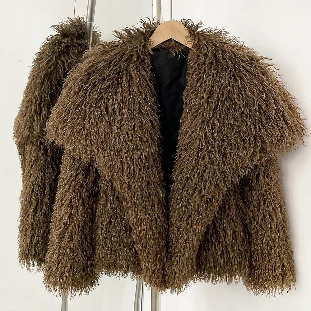 Fur Coat Eco-friendly Faux Fur Coats Novelties in Coats & Jackets High Quality Women's Clothing Fashion Winter Woman 2025 Luxury