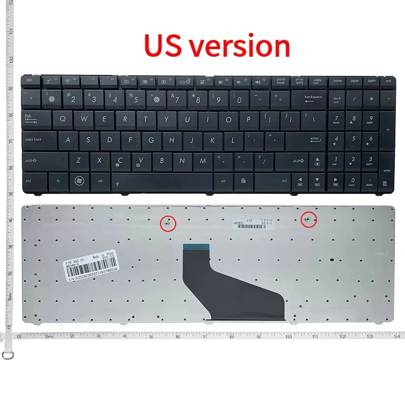 US/UK/RU/SP/FR/AR/BR/TU Laptop Keyboard For ASUS N52 A52jc/J N53/C A53S X54 X61S F50S X55V/VD N73S N73J P53S X53S X75V B53 UL50