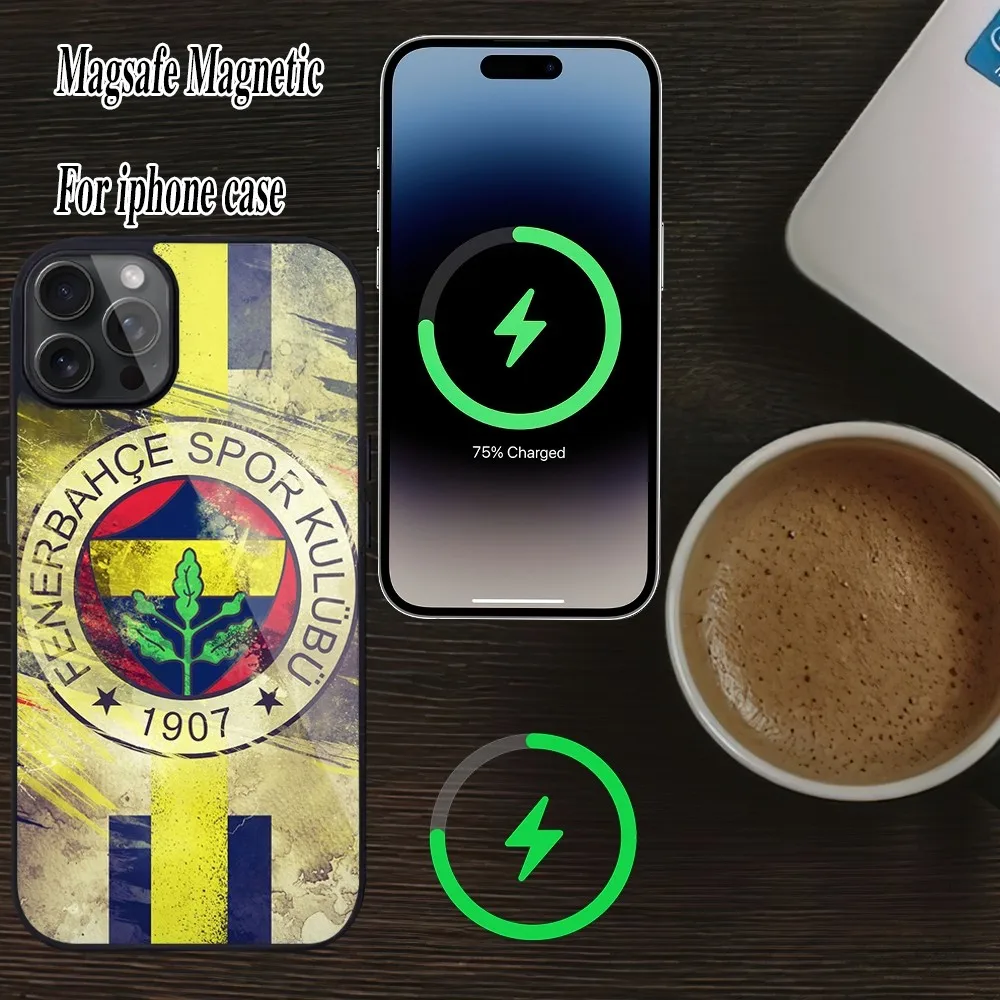 T-Turkey F-Fenerbahce F-Football Phone Case For iPhone Magesafe Magnetic 15 Pro 11 Mini 12 13 14 Max Plus Shell