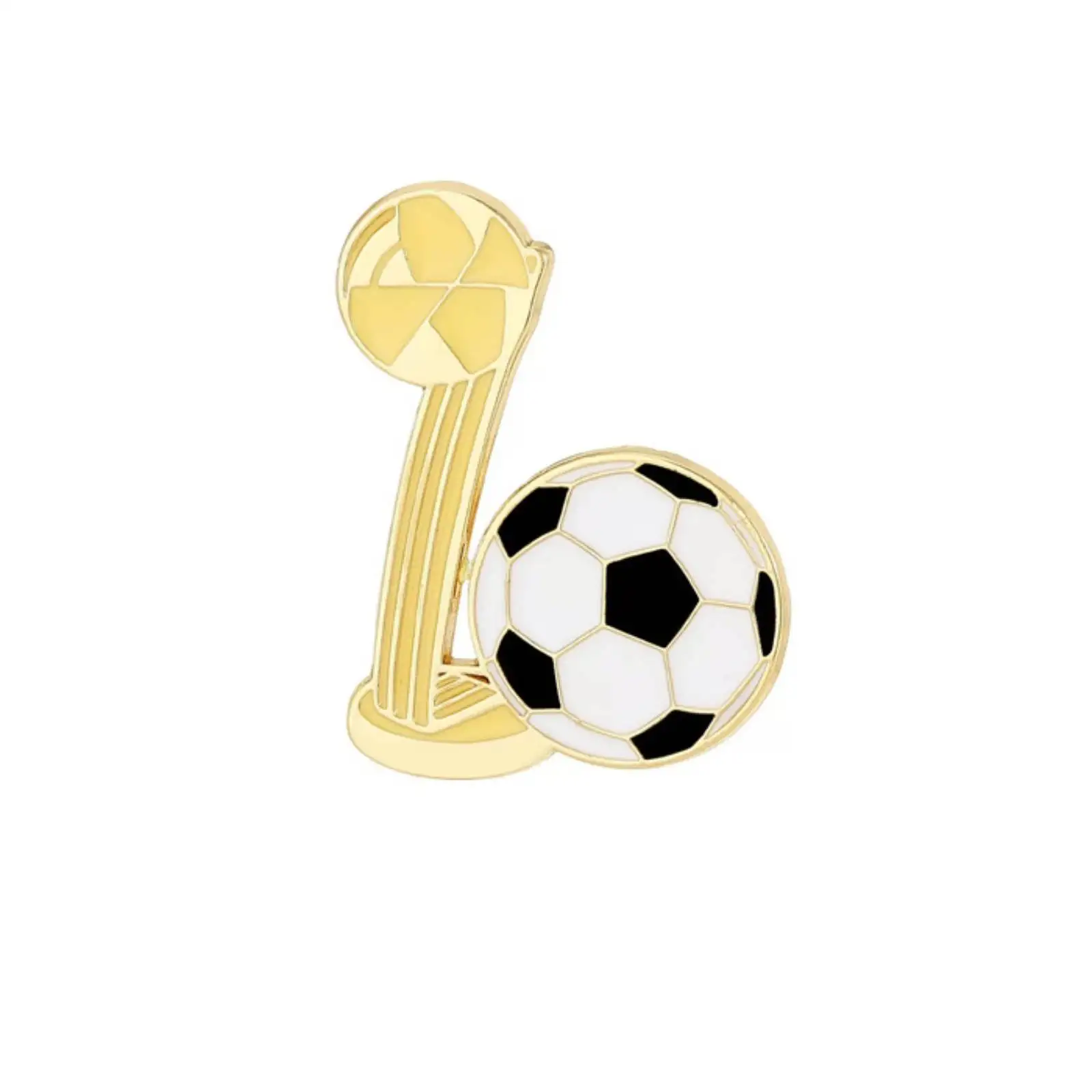 Emaille-Broschen mit Fußball-Thema, Sportfans, Torwarthandschuhe, Trophäe, Fußballschuhe, Sportler, Schmuck, Geschenke – Detail 3