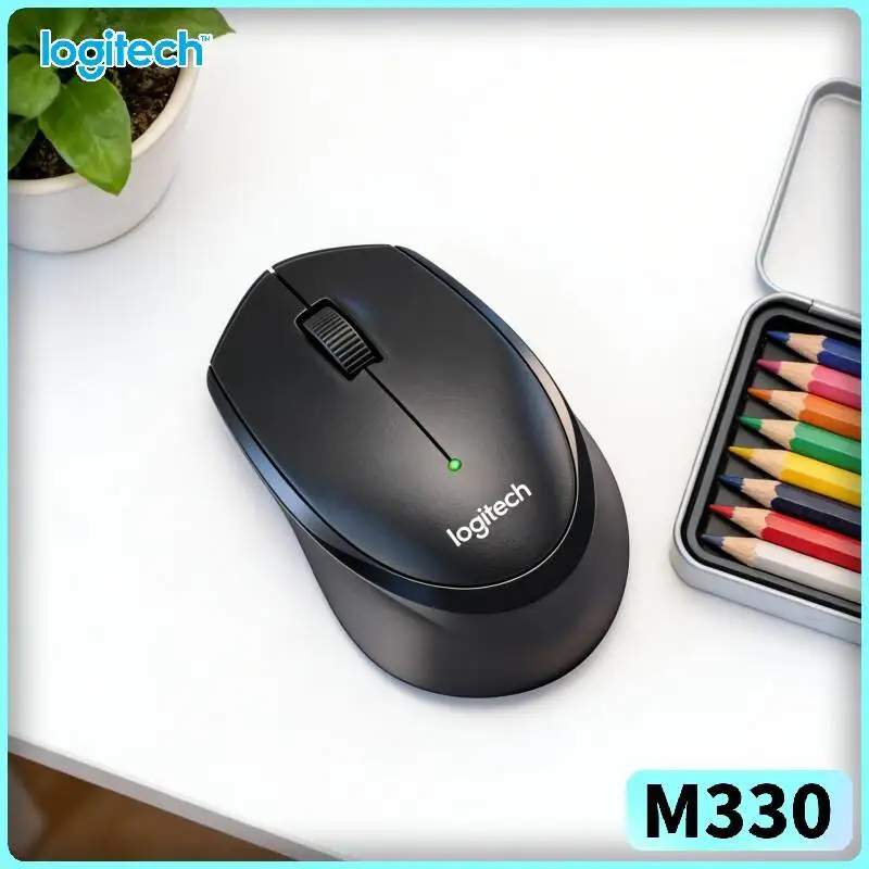 Quiet Click Logitech M330 Silent Wireless Mouse For Open Office Reduce Noise Interference Desktop Household Work