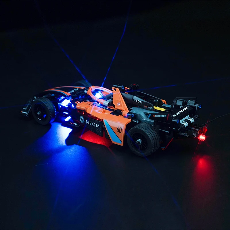 Brick Bling LED Light 42169 Set is suitable for McLaren Formula E Race Car building blocks (including lighting accessories only)