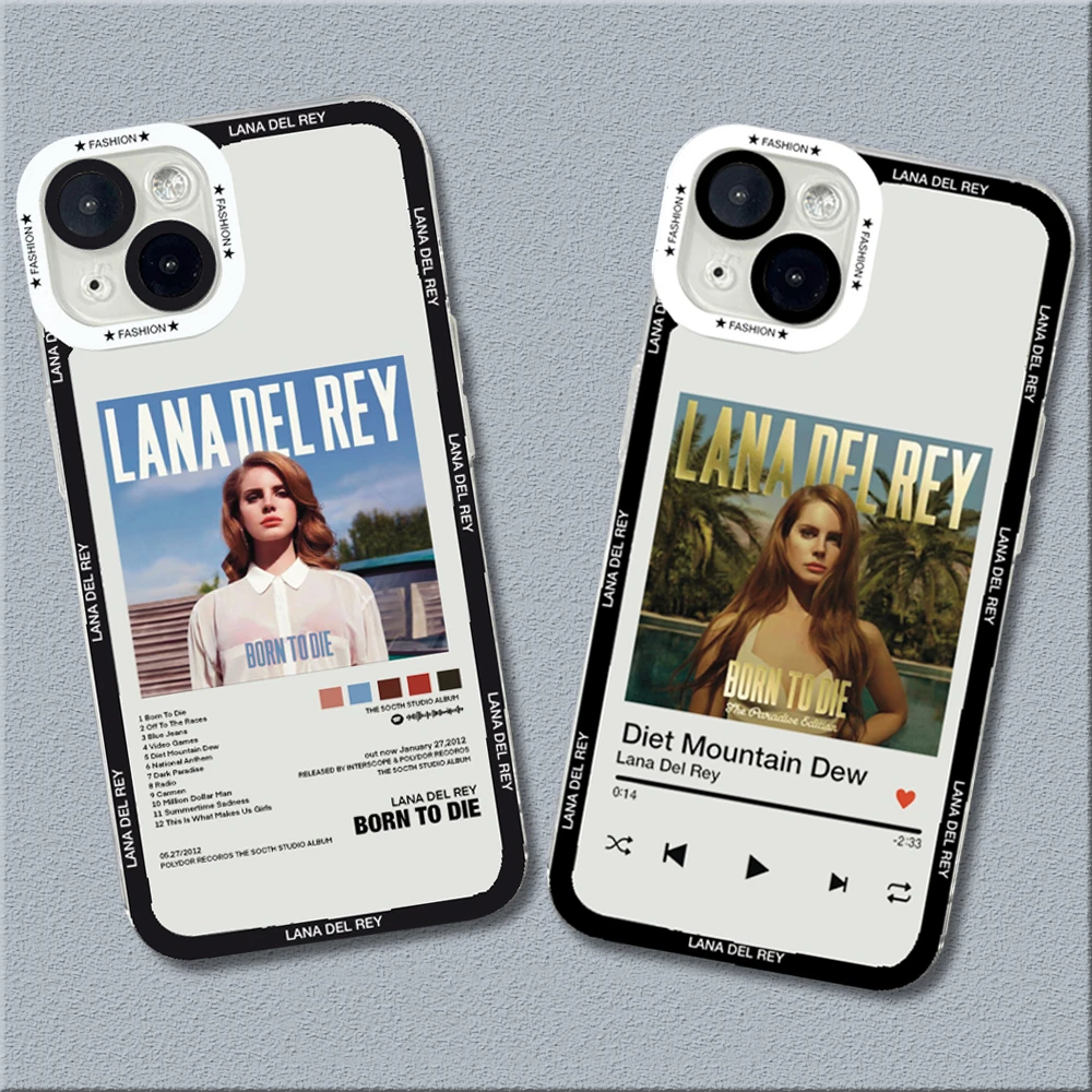 For Xiaomi Redmi Note 13 12 Pro Plus 12S 11S 11 10S 10 Singer Lana Del Rey Poster Soft Clear Phone Covers For Redmi 12 13C Case