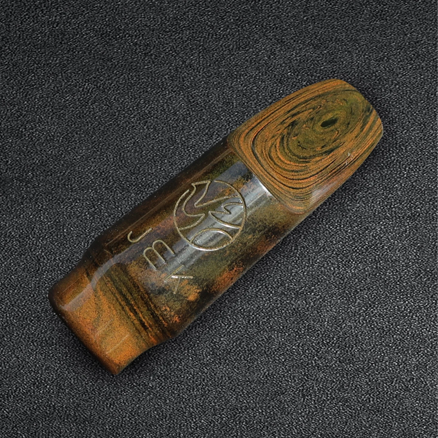 

JEK Bb мундштук для саксофона сопрано, винтажный цвет, импорт из Германии, цветная твердая резина, гладкий джаз