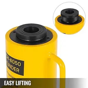 60 Ton Single Acting Hydraulic Jack, 2 Inch Steel Cylinder 50mm Lifting Equipment for Industrial Works