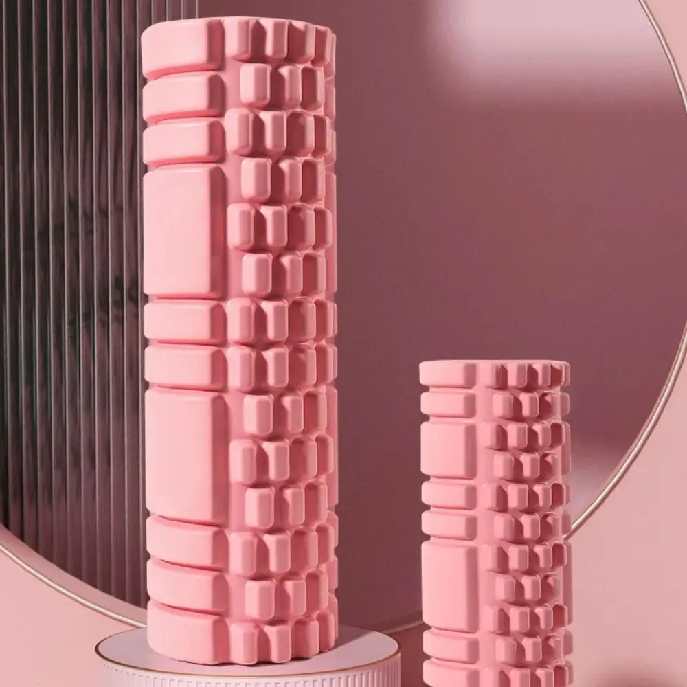 EVA Foam Yoga Foam Massage Roller Trigger Point High Density Yoga Pilates Foam Roller Gym Tool Pink Fitness Yoga Column Exercise