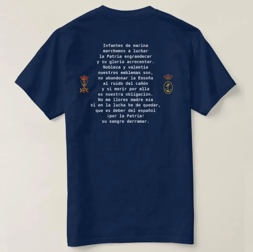 Spanish Armada Royal Marines Infanteria De Marina Men T-Shirt Short Sleeve Casual 100% Cotton O-Neck Summer Shirt