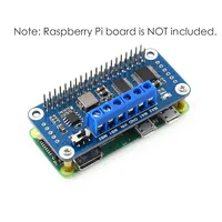 2-Channel Motor Driver Module Expansion Board Breakout Shield HAT For RPI RasPi Raspberry Pi Zero 2 3B Plus 3 Model B 4 5