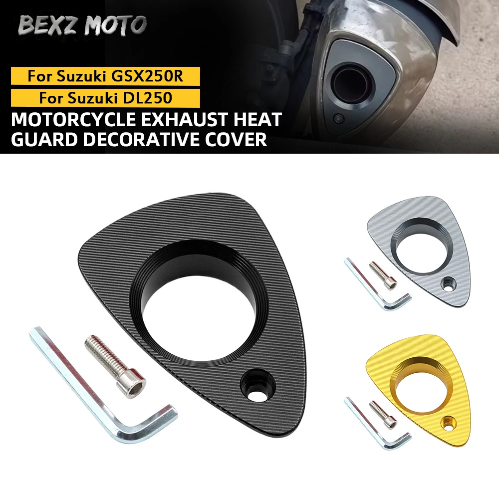 Motorcycle Accessories For Suzuki GSX250R DL250 CNC Aluminium Exhaust Heat Dhield Protector Guard Cover