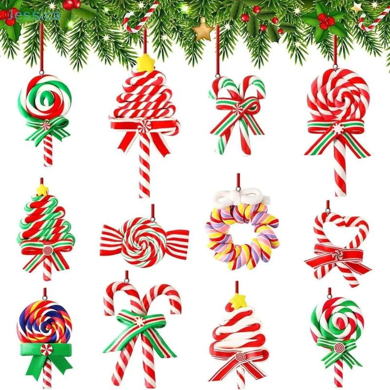 ♥ Weihnachtsserie, 12 Stück, Weihnachtsbaumdekoration, Kindergeschenk, roter Weihnachtsanhänger, Partyzubehör