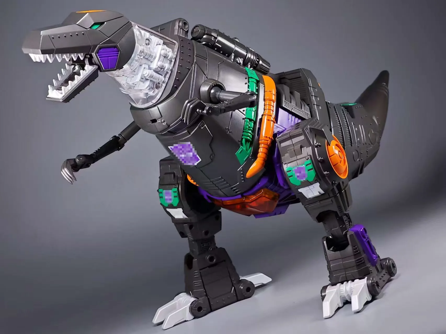 Transformação MP08 Grimlock Brinquedo Metálico Espelho Cor Ampliada Versão KO Figura de Ação 32 CM