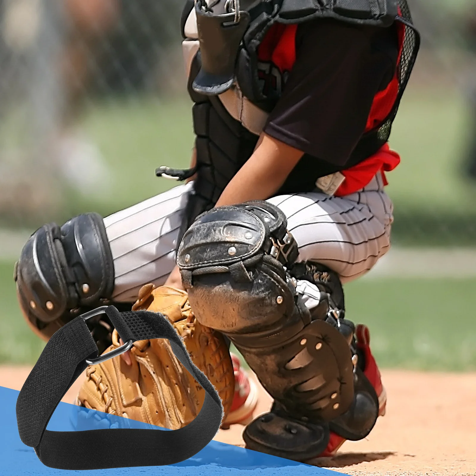 

25pcs Shin Replacement Leg Guard Straps For Baseball Catchers Leg Straps Durable Lightweight Secure Fit For Men