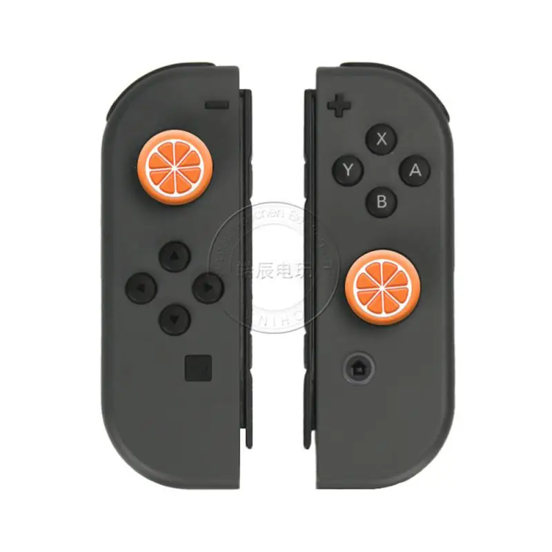 Fruit-shape Handle Rocker Hat, sílica Gel Rocker Hat, adaptação bonito, Universal Gamepad Acessórios, fácil de instalar