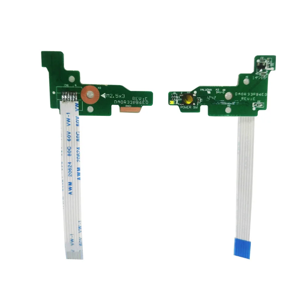 New Notebook Repair Accessory ON OFF Switch for H G4-2000 DA0R33PB6E0 Laptop Power Button Board with Flex Ribbon Cable