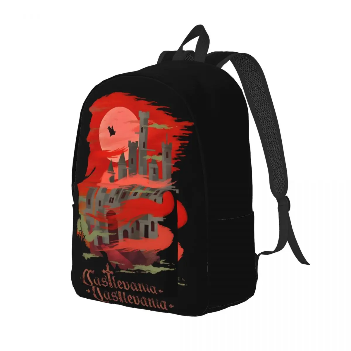 Moon Knapsack Castlevania For Kid Fashion High School Birthday Large Capacity Knapsack