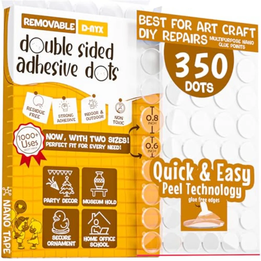 Adhesive Dots Stickers 280, 350, 450, or Pack Removable Putty No Trace Clear Tac Blue Tack Balloon Tassels Picture Hanging Stri