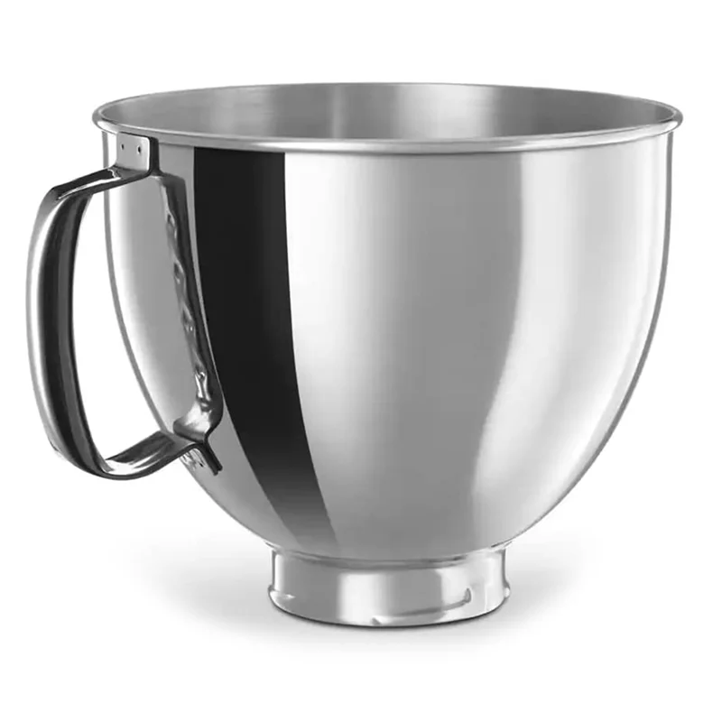 Stainless Steel Bowl for Classic&Artisan Series 4.5-5 QT Tilt-Head Mixer, 5 Quart 304 Stainless Steel Bowl