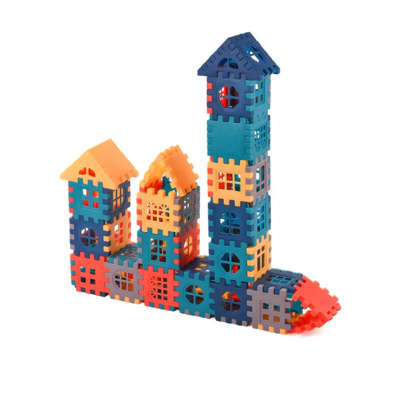 Blocchi da Costruzione per Bambini, Gioco Educativo Creativo da Scrivania in Colori Morandi, Regalo di Compleanno