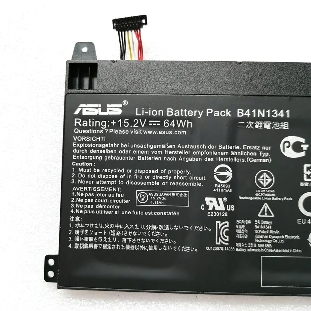 Brand New Original B41N1341 15.2V 64Wh Laptop Battery for Asus Q502 Q502LA Q502LA-BBI5T12 Q502LA-BBI5T14 0B200-00960000