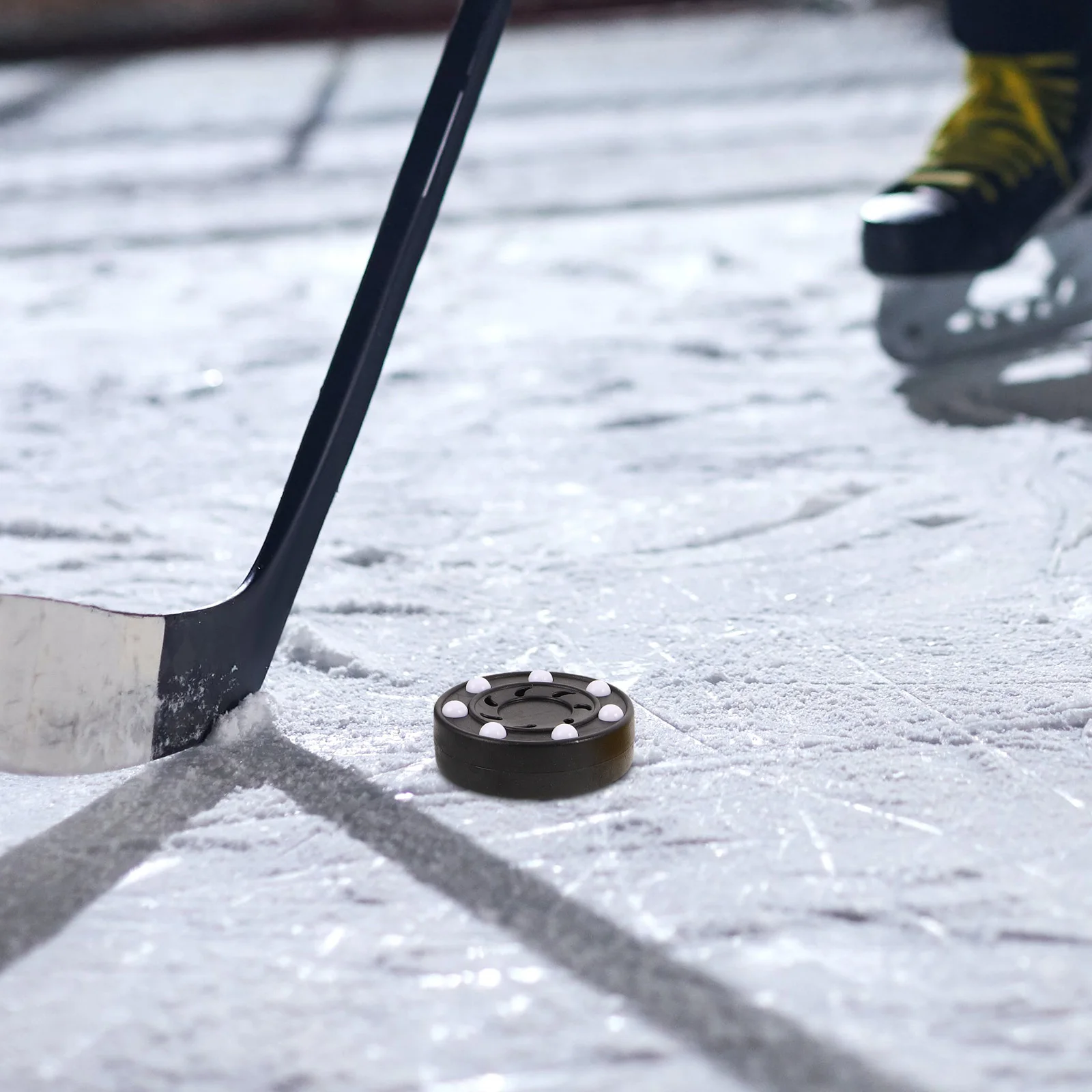 

3pcs Hockey Pucks For Inline Roller Street Sport Durable Training Puck With Realistic Weight Indoor Outdoor Supplies - Soft