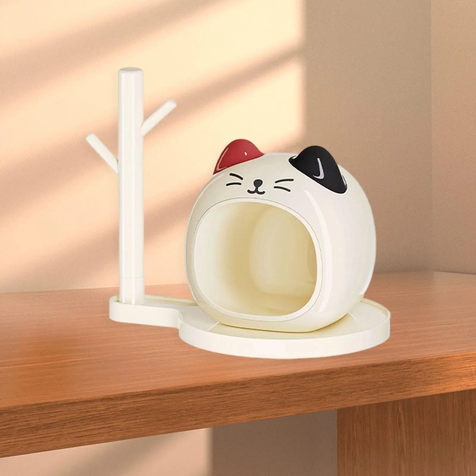 

Key Bowl Dresser Display Plate Multifunctional Vanity Cat Sculpture Key Tray
