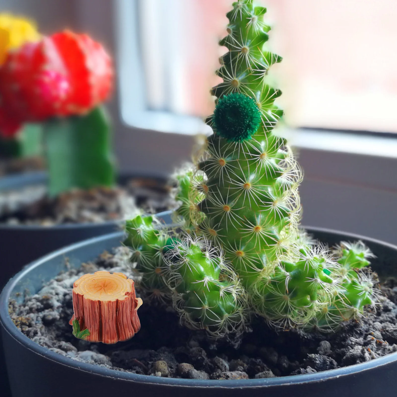 

5 Pcs Landscape Stump Micro Miniature Tree Stumps Small Decor Minature Trunk Decorative Garden Decorate