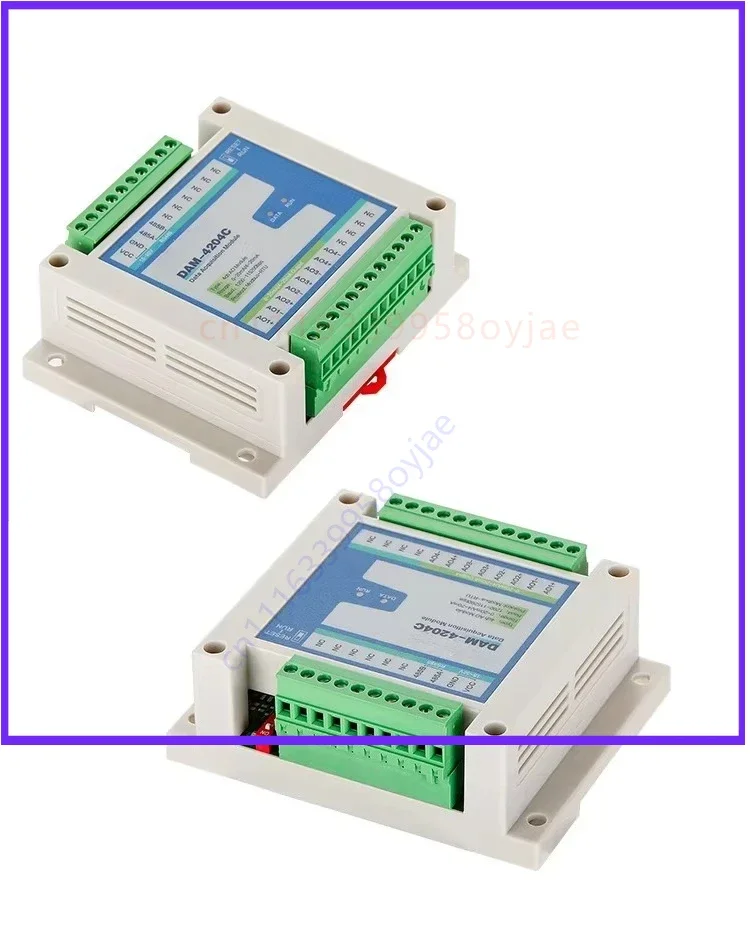 RS485 to multi-channel 4-20mA current output to analog quantity for Modbus-RTU communication slave protocol AO