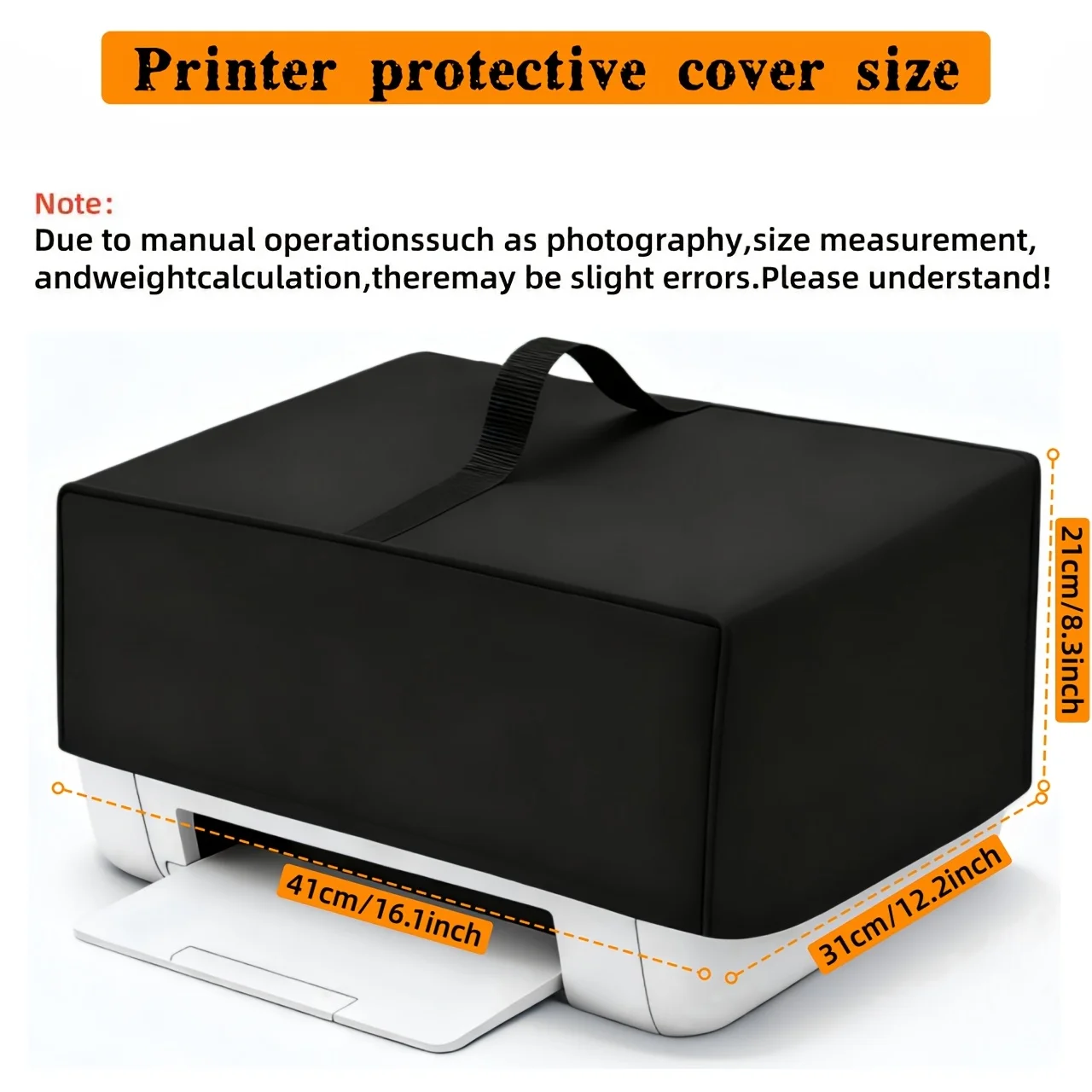 Printer Cover, Oxford Printer Cover, Reinforced Top Handle Design for Epson EcoTank ET-2800/ET-2850/ET-2400