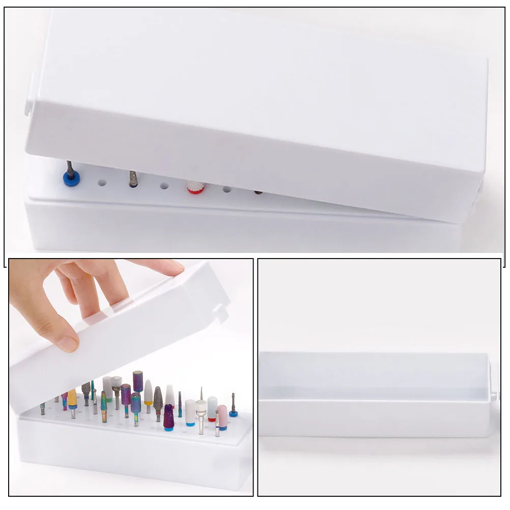 

Grinding Head Storage Box Nail Drill Bit Case Bits Holder Container Stand Organizer