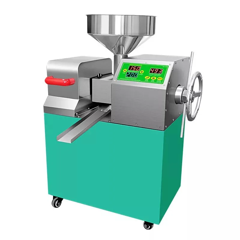 New Intelligent Commercial Grade Oil Press Machine Cold & Hot Adjustable 110V