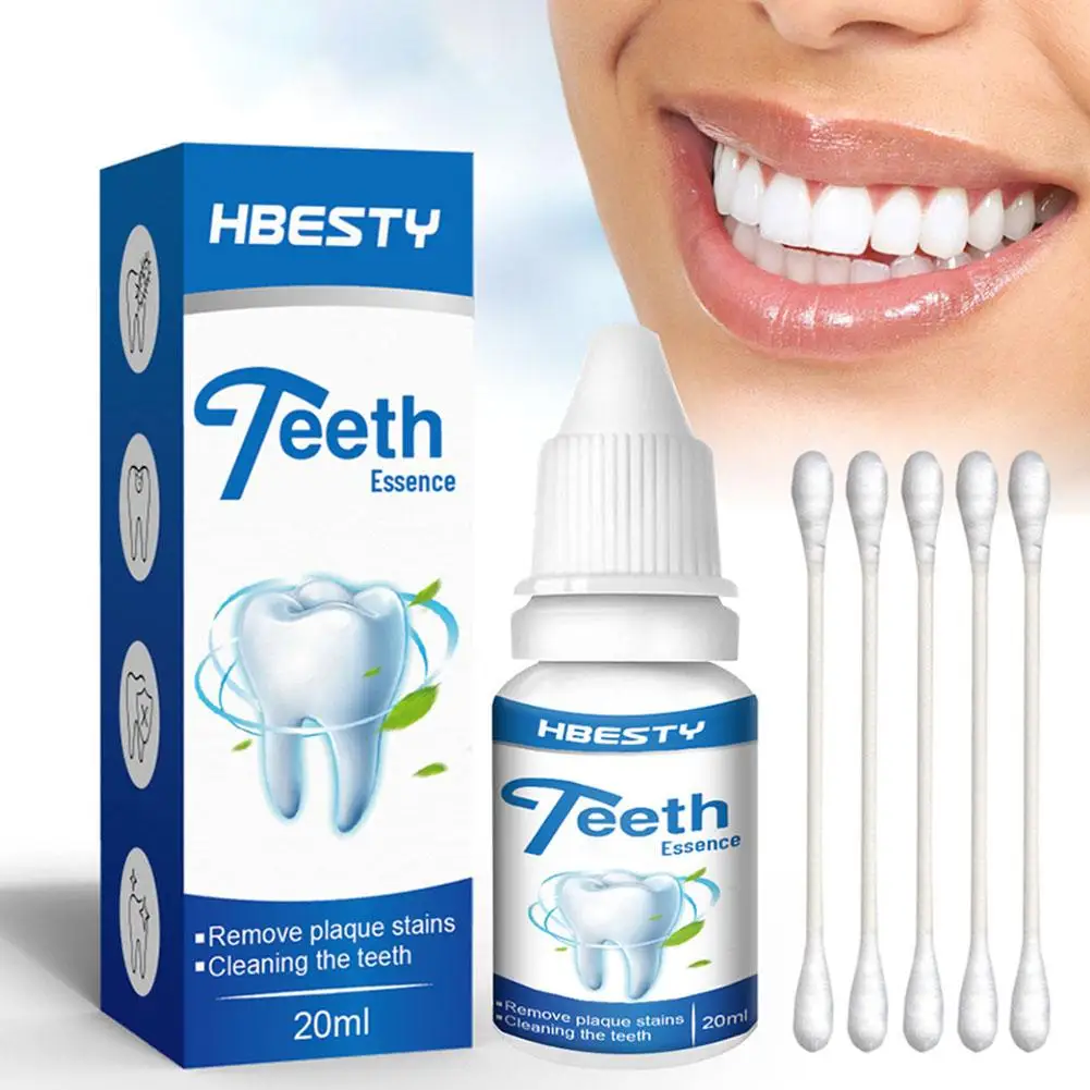 Essence nettoyante pour les dents 20ml, aide à éliminer les taches superficielles, soin bucco-dentaire doux pour l'entretien quotidien des dents - Éliminateur de taches superficielles - Soin