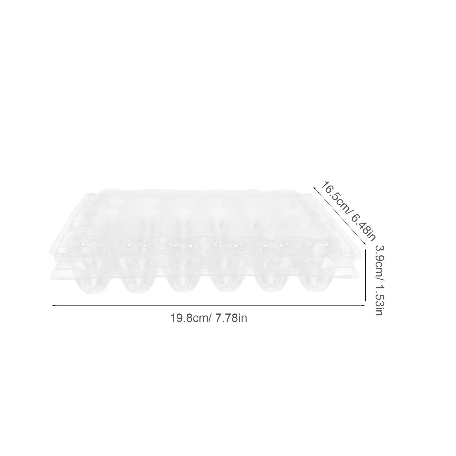 25Pcs Plastic Quail Egg Box Transparent Slot Design Egg Cartons for Fresh Storage Compact Reusable Kitchen Accessory for Camping