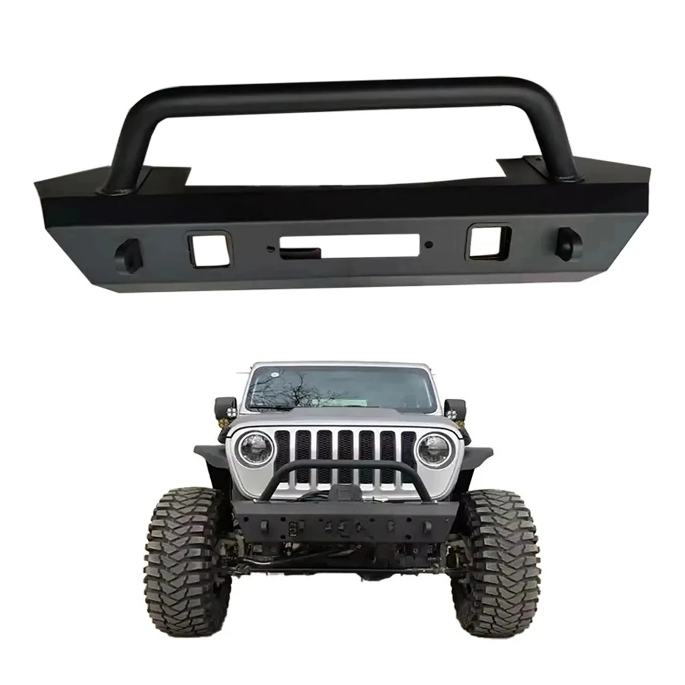 

Steel Black Aluminum Bumpers Bull Bar For Jeep TJ 1996 1997 1998 1999 2000-2002 2003 2004-2008 JK 2013-2017 JK 2018