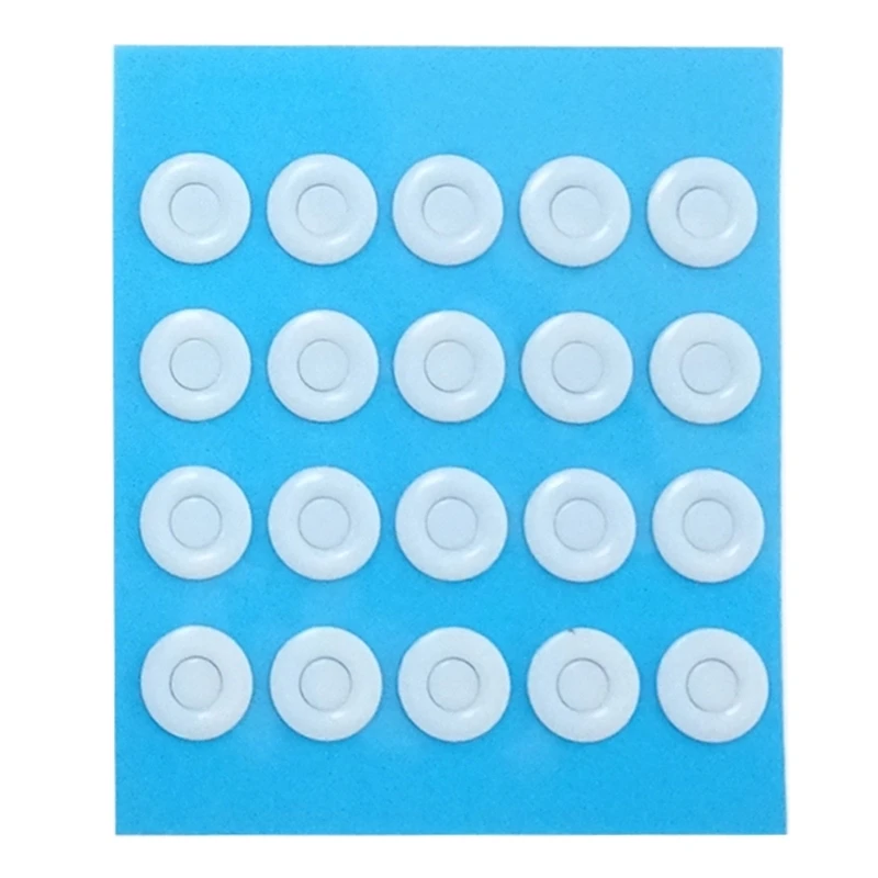 TALONGAMES DIY Universal Round Dots Mouse Feet Mouse Skates Rounded Curved for Gaming Mouse Stickers 10mm 20PCS