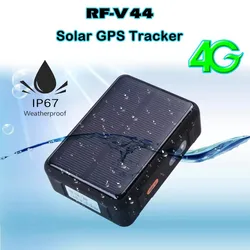 4G LTE RF-V44 Waterproof IP67 Real-time Solar GPS Tracker Cow Cattle Sheep Horse Farm GPRS Tracking Locator Positioning Accuracy