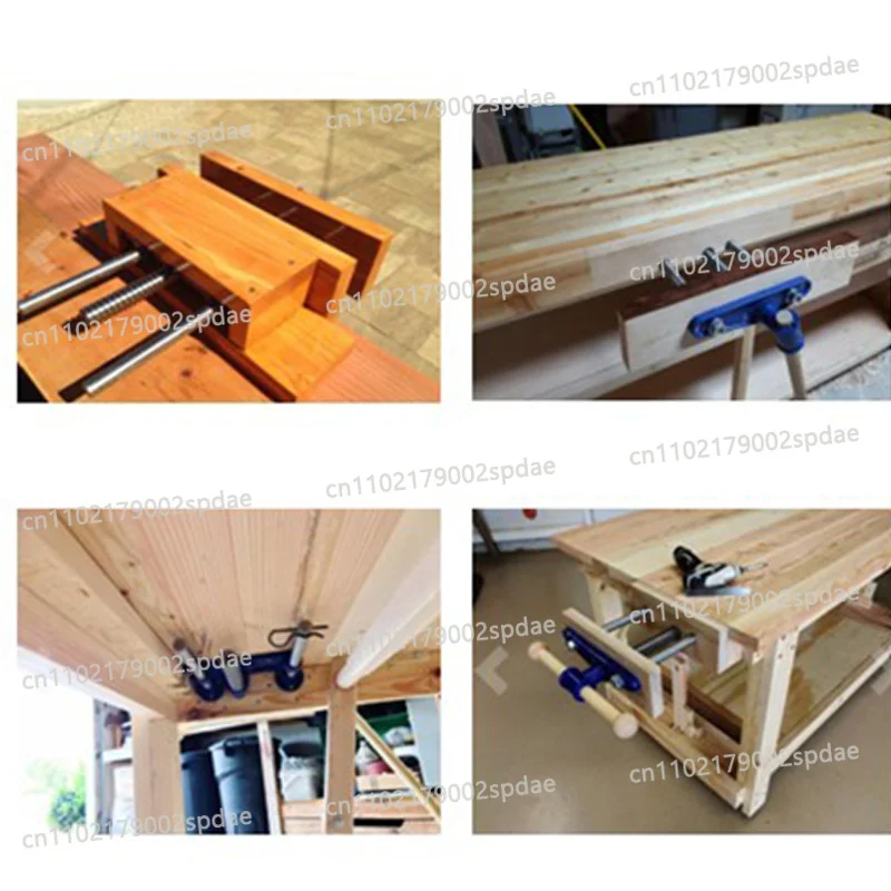 10 Inch Lightweight Woodworking Table Vise Double Connecting Rod Workbench Clamping Fixture