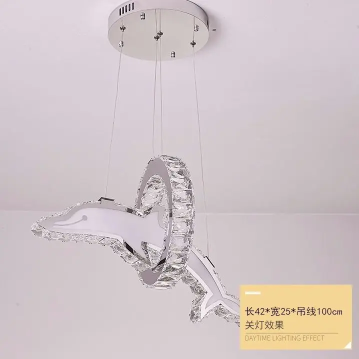 Crystal chandelier Dining room bedroom light personality creative study children's room cartoon decorative light