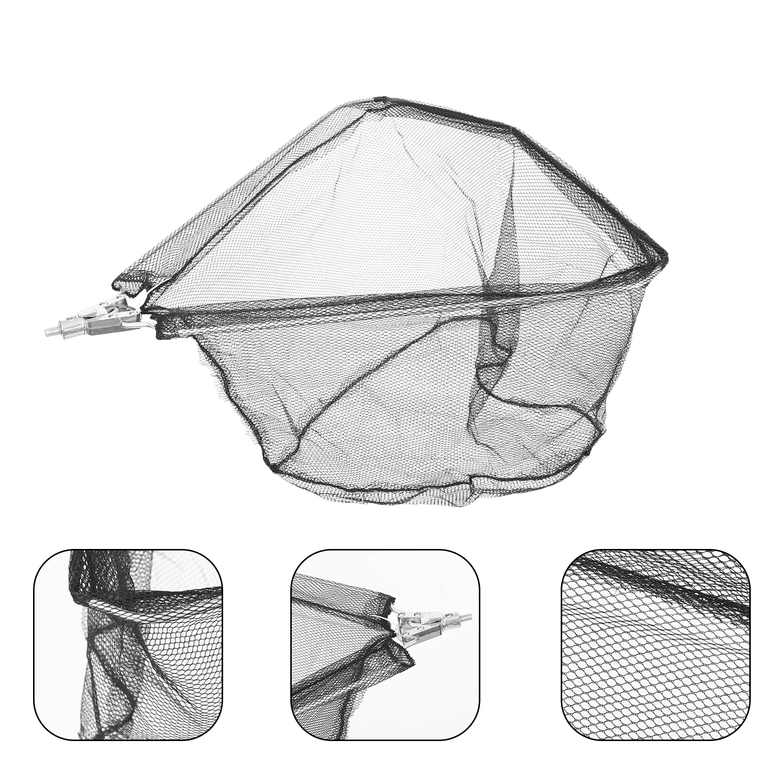 

Triangle Foldable Detachable Head Fishing Net 50cmx30cm Telescoping Stainless Steel Rod Large Capacity Portable Fish Catching