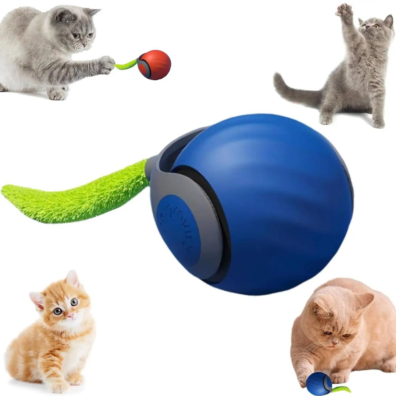 Speedy Tail 2.0 Cat Toy Interactive Cat Toy Interactive Cat Toys for Indoor Cats Smart Interactive Cat Toy Ball with Tail