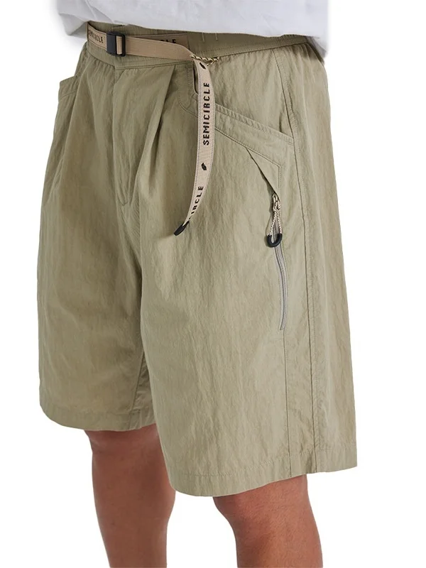 

Outdoor Workwear Plaid Men's ort Pants Five-Quarter Length Summer New Arrival Faion Urban Sle Nylon Fabric Straight Cut