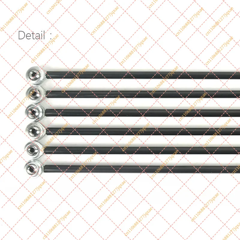 6Pcs/Set Carbon Fiber Rods for Kossel Delta 3D Printer, Fisheye Linkage 180/200/217mm