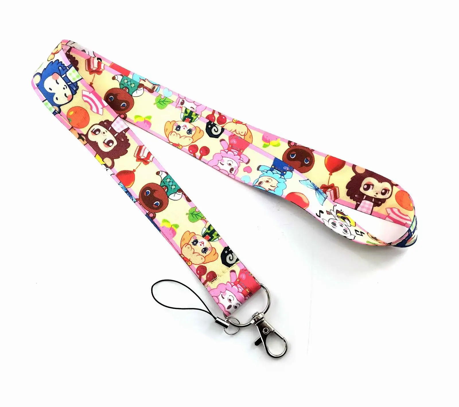 Animal Crossing Cartoon Neck Strap Lanyard keychain Cell Phone Strap ID Badge Holder Rope llaveros Keyring Accessory Gift