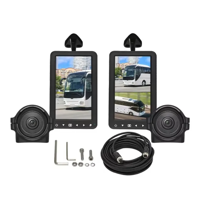 CE Certified 7 Inch 12.3 Inch Car Reversing Aid Commercial Bus School Bus Rear View Side View Mirror Camera System