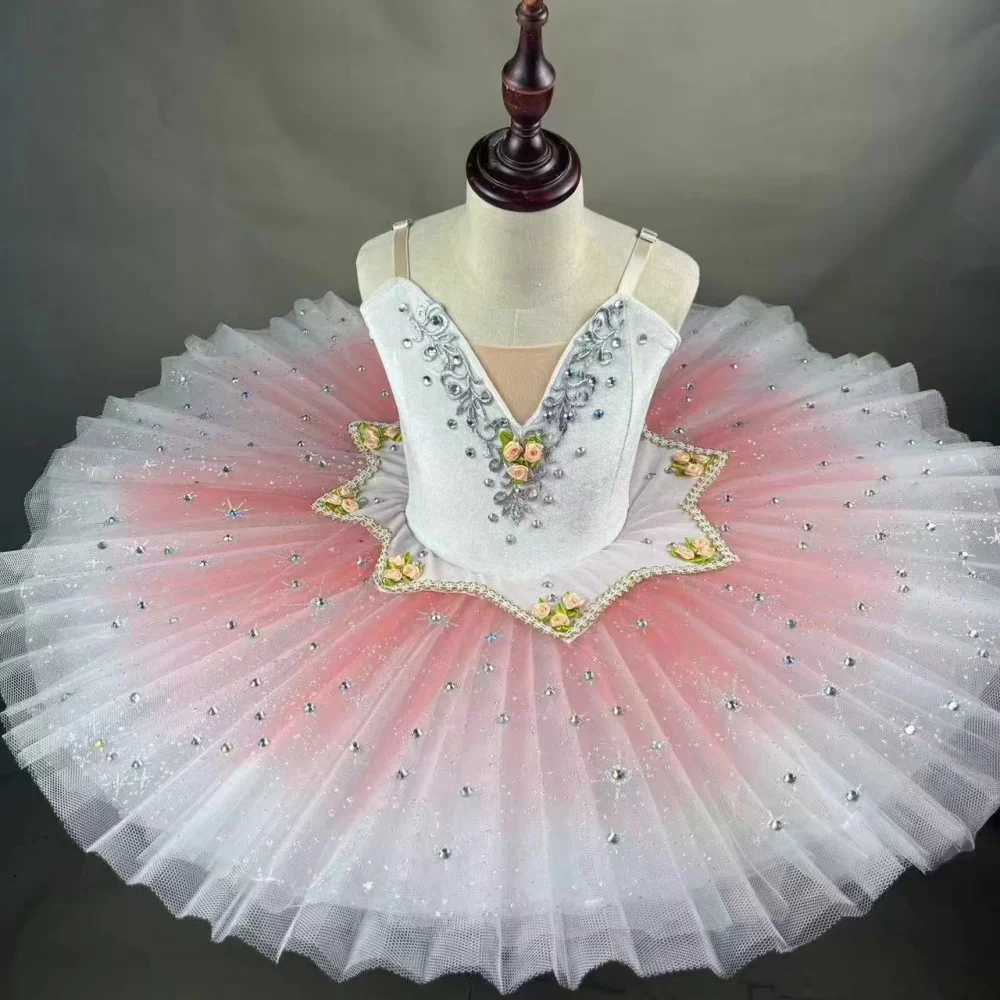 Professional Ballerina Ballet Tutu For Child Kids Girls Adults Women Flower Pancake Tutu Swan Dance Costumes Ballet Dress Girls