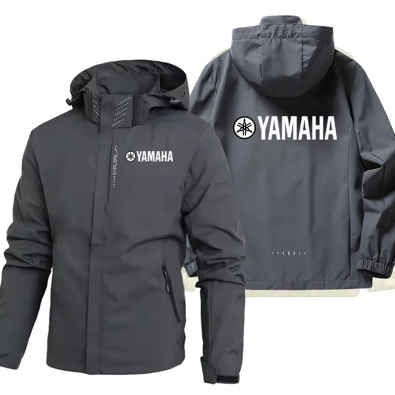 2026 Yamaha NEW Off-road Motorcycle Waterproof Jacket Men's And Women's Yamaha Logo Outdoor Sports Hooded Zipper Jackets Coat