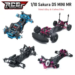 Zestaw ramy ze stopu aluminium i włókna węglowego do Sakura D5 MINI MR 1/10 RC Remote Control Flat Road Drift Car Model Upgrade Parts