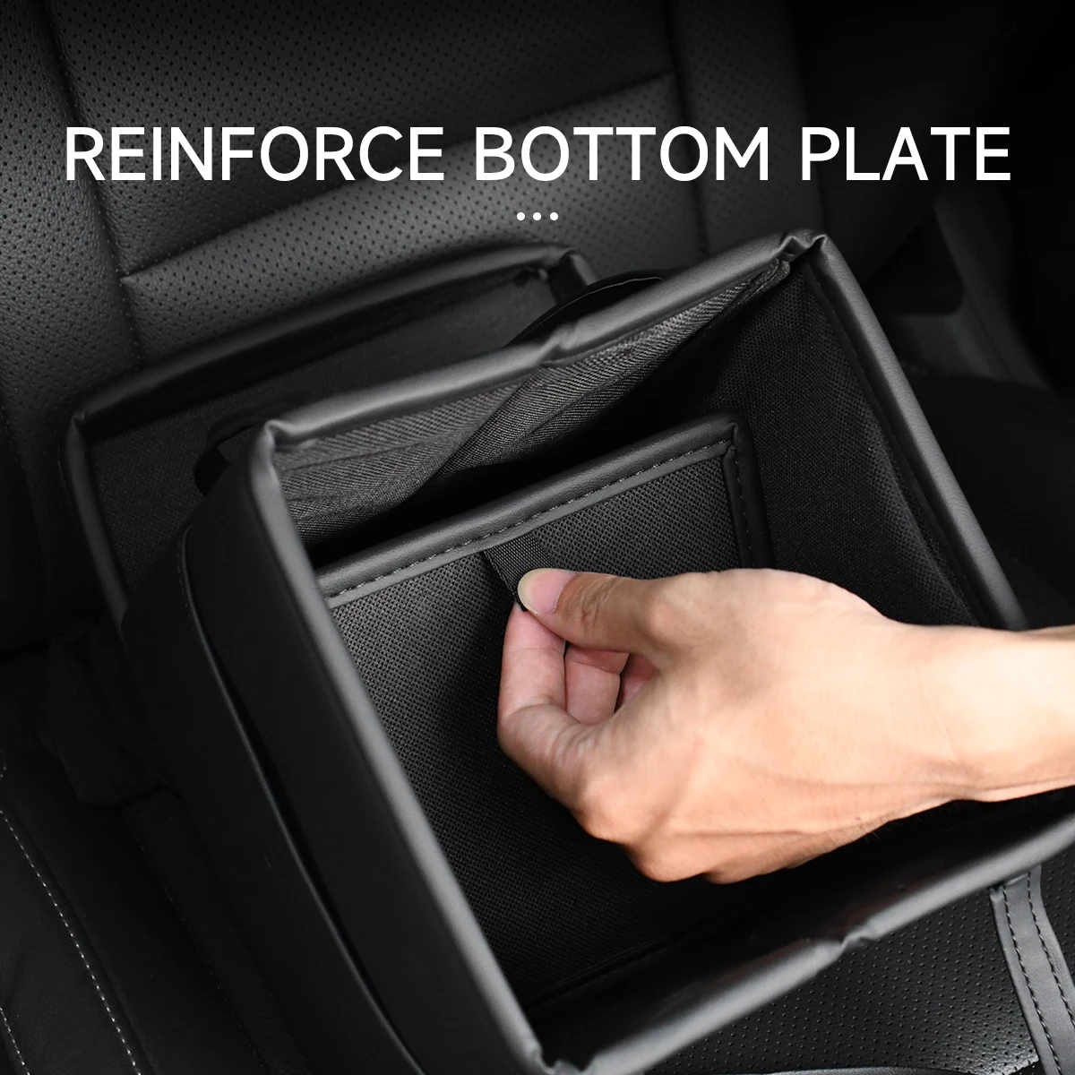 حامل حقيبة يد سيارة قابل للطي ، صندوق تخزين PU ، أدوات شحن ، أداة ترتيب العبوة ، منظم صندوق السيارة ، يمكن استخدامه ككرسي