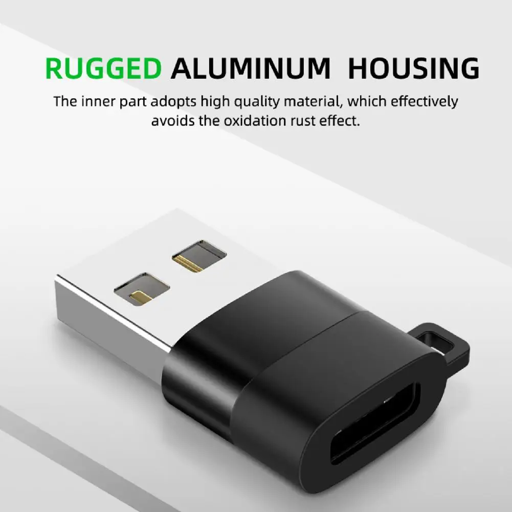 USB Adapter Transmission Data Portable f Metal Type-C Converter USB Male to Female for Tablet PC