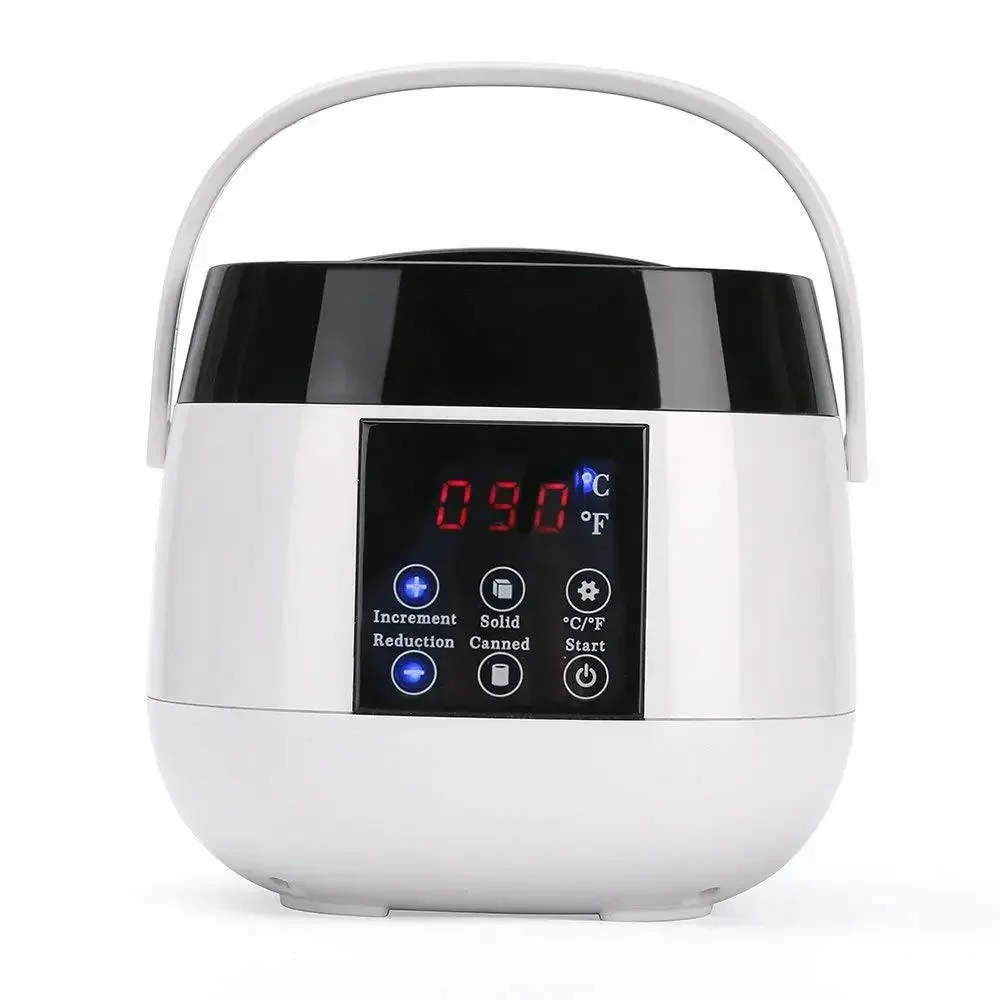 500ML Wax Warmer with LCD Display 360 Degree Heating Depilatory Wax Heater Home Hair Removal Device